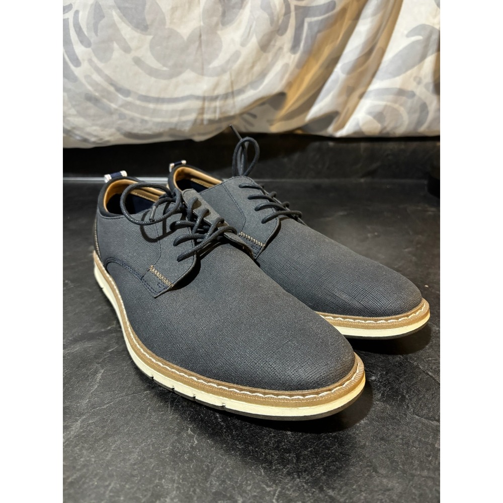 Sonoma Men Size 10.5 Kohl's Korey Navy Office Dress Shoes Business Casual Oxford